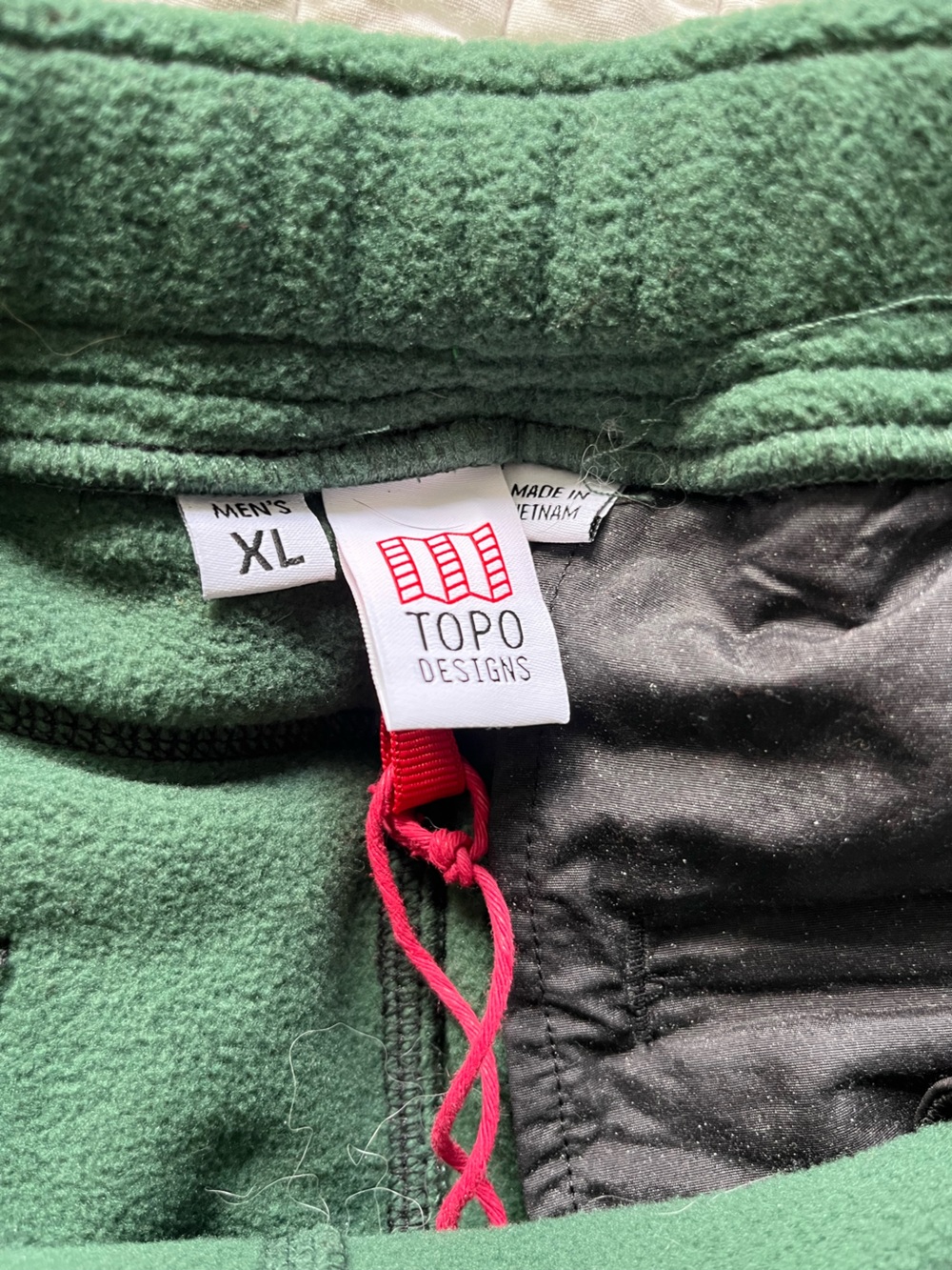 Topo Designs Green Fleece Pants - XL - Picture 3 of 3